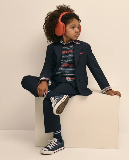 Boys Cotton Fair Isle Sweater, image 3