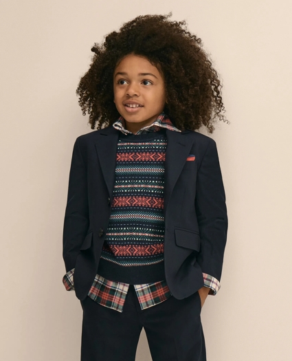 Boys Cotton Fair Isle Sweater, image 5