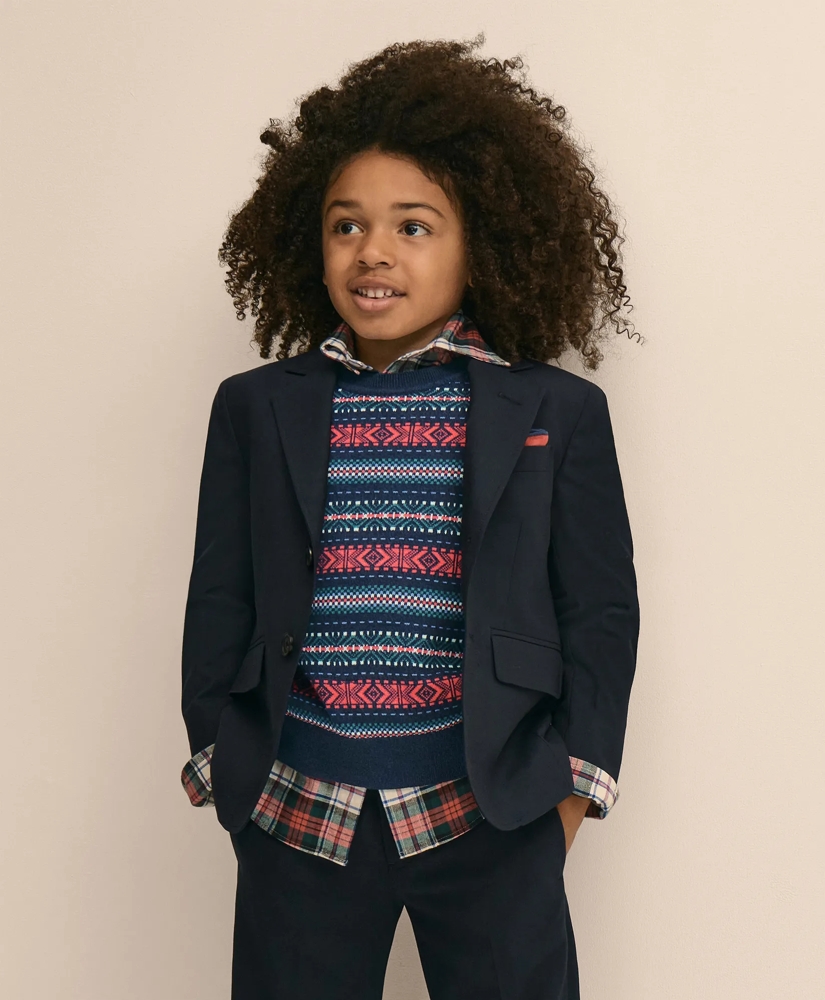 Boys Cotton Fair Isle Sweater, image 7
