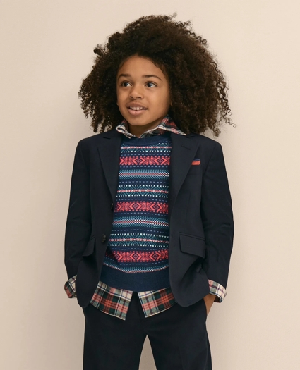 Boys Cotton Fair Isle Sweater, image 7