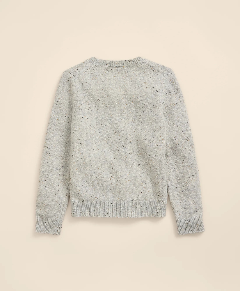 Boys Wool Blend Husky Intarsia Sweater, image 3