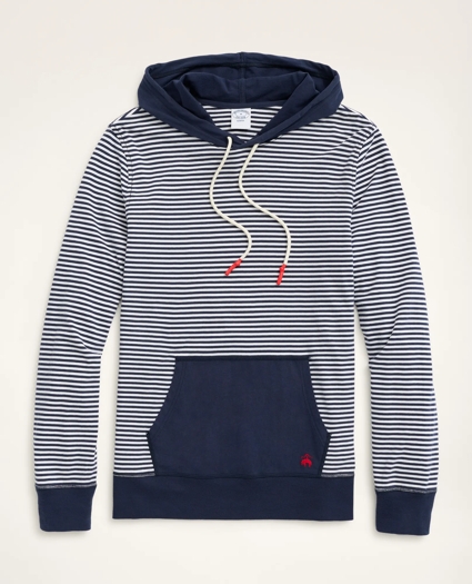 Cotton Jersey Striped Hoodie, image 1