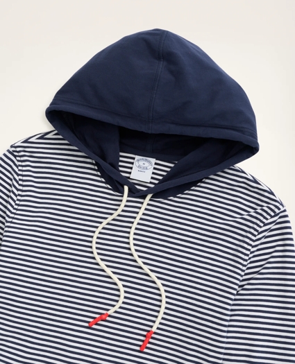 Cotton Jersey Striped Hoodie, image 2