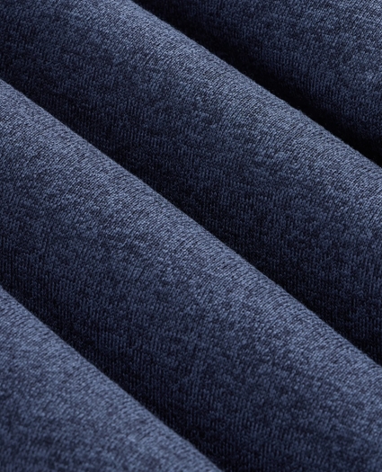Brushed Fleece Button Mock-Neck Pullover, image 3