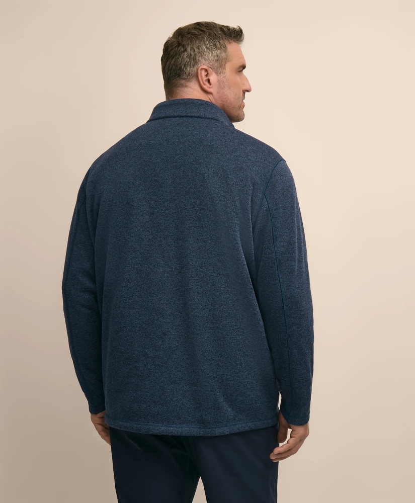 Big & Tall Brushed Quarter-Snap Pullover, image 3