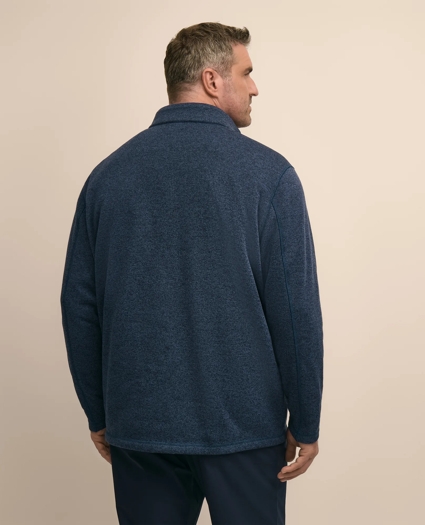 Big & Tall Brushed Quarter-Snap Pullover, image 3