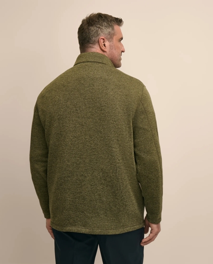Big & Tall Brushed Quarter-Snap Pullover, image 3