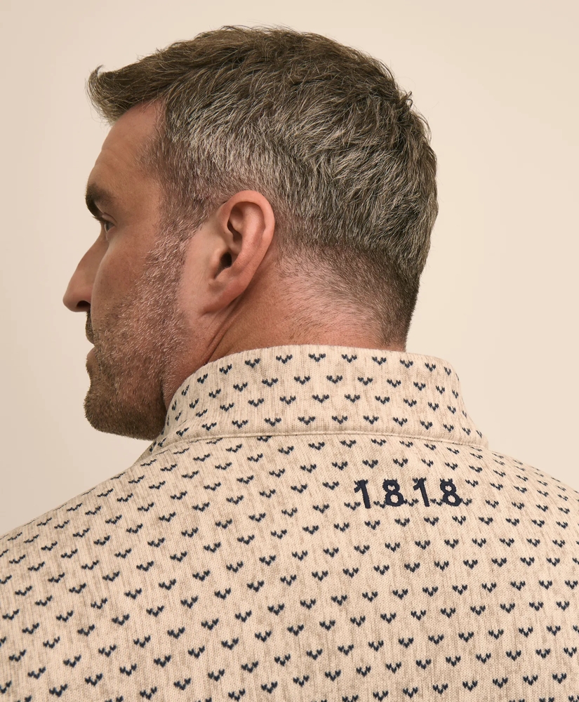 Big & Tall Brushed Quarter-Snap Pullover, image 3