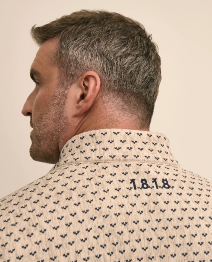 Big & Tall Brushed Quarter-Snap Pullover, image 3