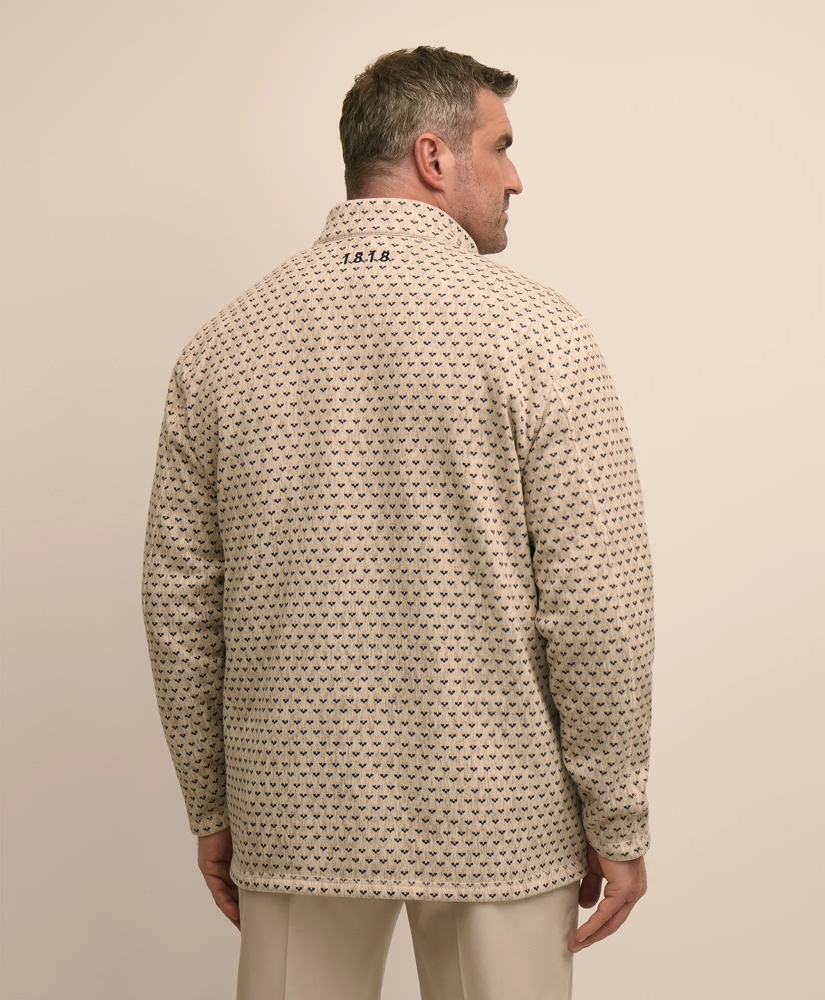Big & Tall Brushed Quarter-Snap Pullover, image 4