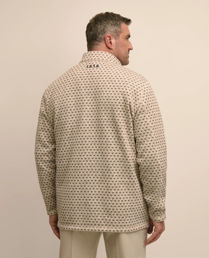 Big & Tall Brushed Quarter-Snap Pullover, image 4