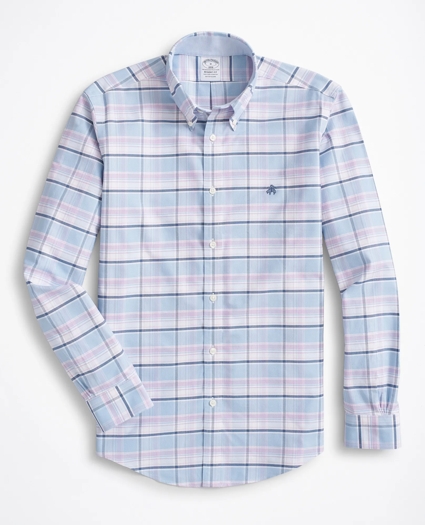 Stretch Regent Regular-Fit Sport Shirt, Non-Iron Checked Oxford, image 1