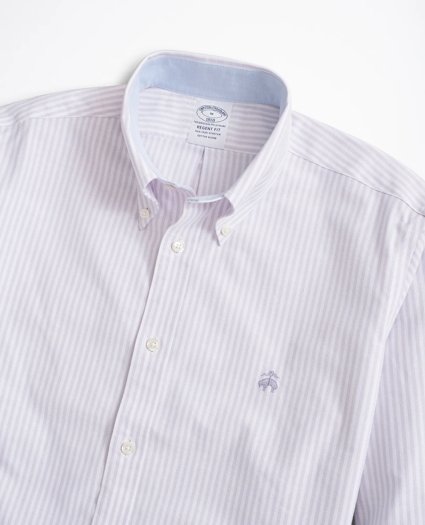 Stretch Regent Regular-Fit Sport Shirt, Non-Iron Bengal Stripe Oxford, image 2