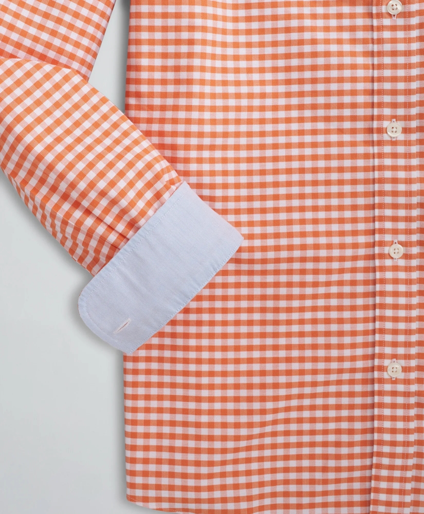 Stretch Regent Regular-Fit Sport Shirt, Non-Iron Gingham Oxford, image 3
