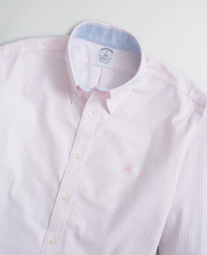 Stretch Regent Regular-Fit Sport Shirt, Non-Iron Bengal Stripe Oxford, image 2