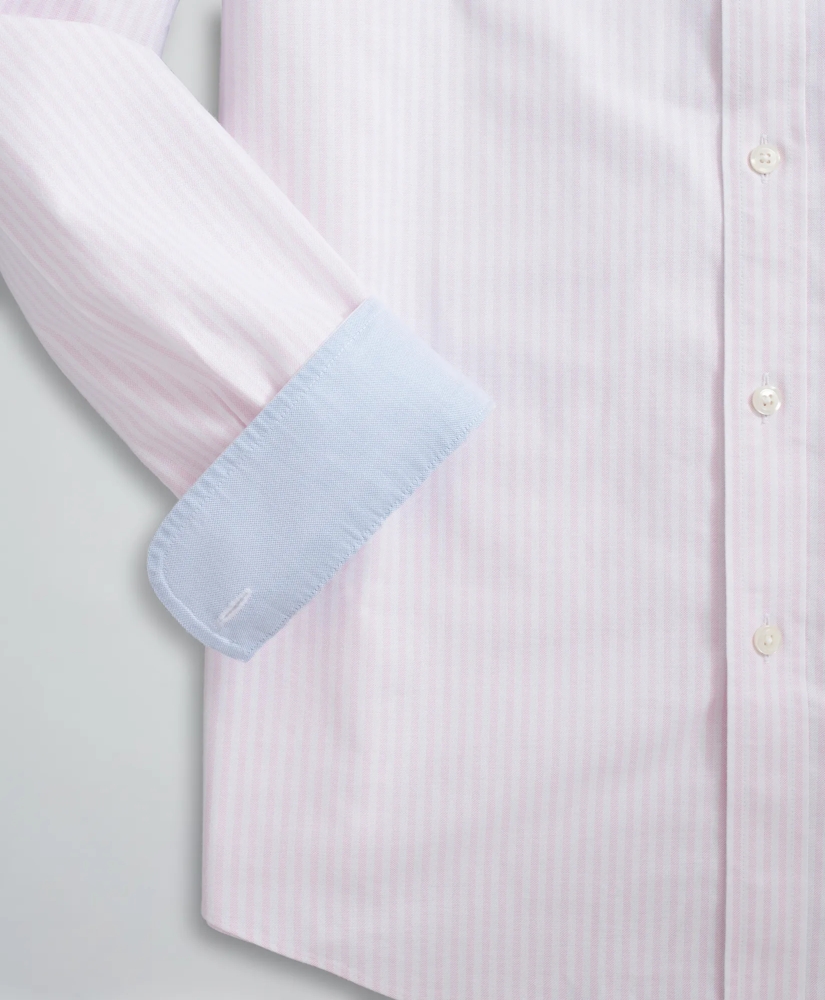Stretch Regent Regular-Fit Sport Shirt, Non-Iron Bengal Stripe Oxford, image 3
