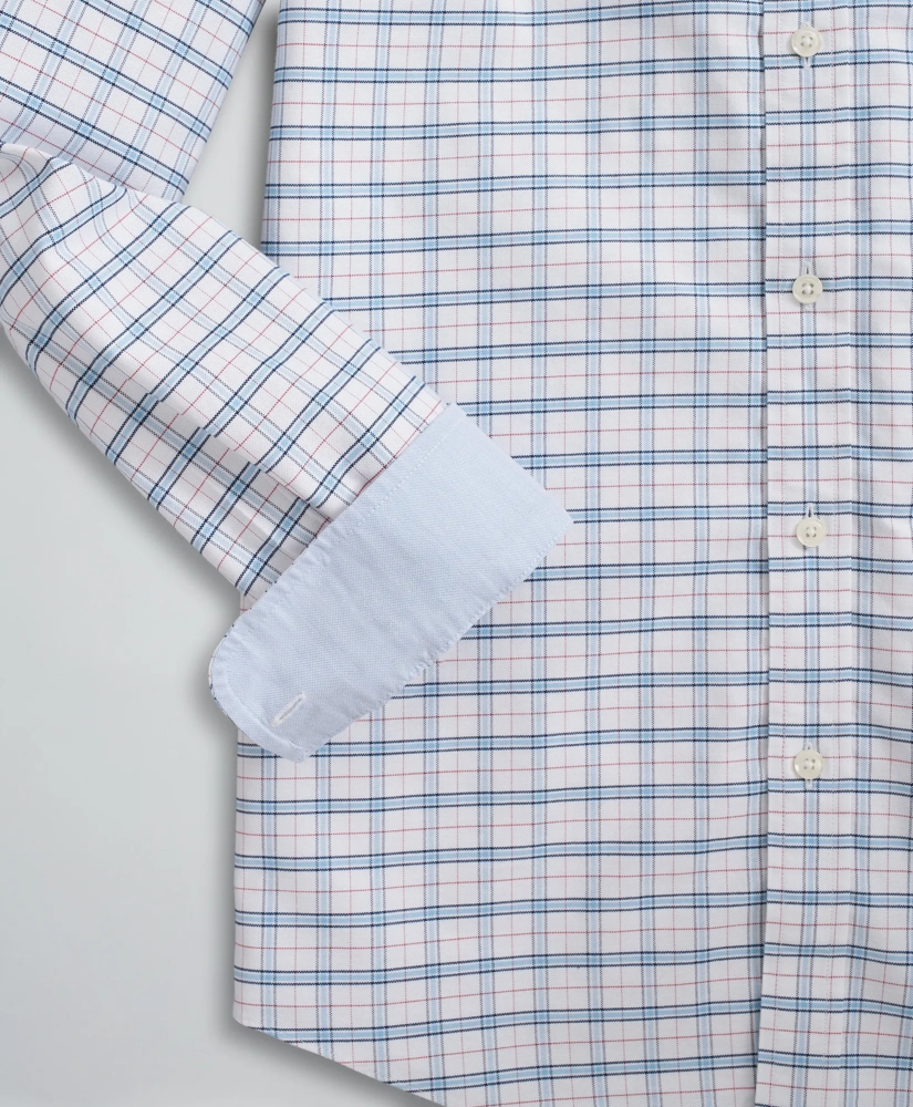 Stretch Regent Regular-Fit Sport Shirt, Non-Iron Checked Oxford, image 3