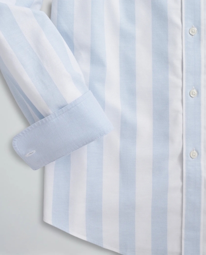 Stretch Regent Regular-Fit Sport Shirt, Non-Iron Bold Stripe Oxford, image 3