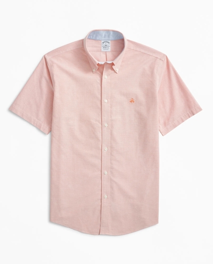 Stretch Regent Regular-Fit Short-Sleeve Sport Shirt, Non-Iron Oxford, image 1