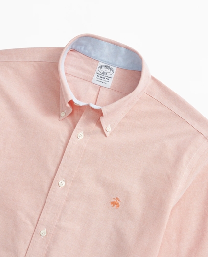 Stretch Regent Regular-Fit Short-Sleeve Sport Shirt, Non-Iron Oxford, image 2