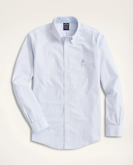 Stretch Big & Tall Sport Shirt, Non-Iron Oxford Bengal Stripe, image 1