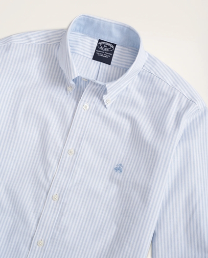Stretch Big & Tall Sport Shirt, Non-Iron Oxford Bengal Stripe, image 2