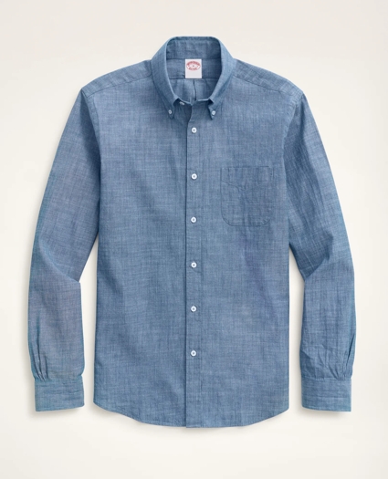 Madison Relaxed-Fit Chambray Sport Shirt, image 1
