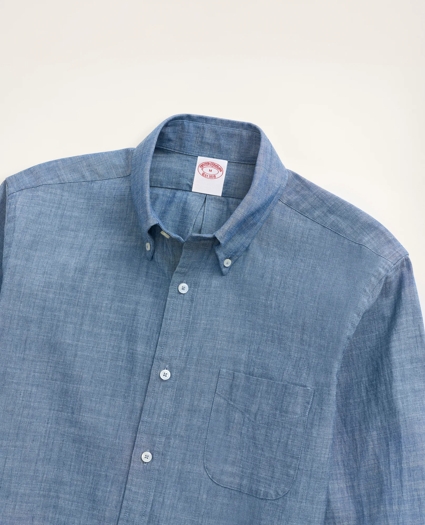 Madison Relaxed-Fit Chambray Sport Shirt, image 2