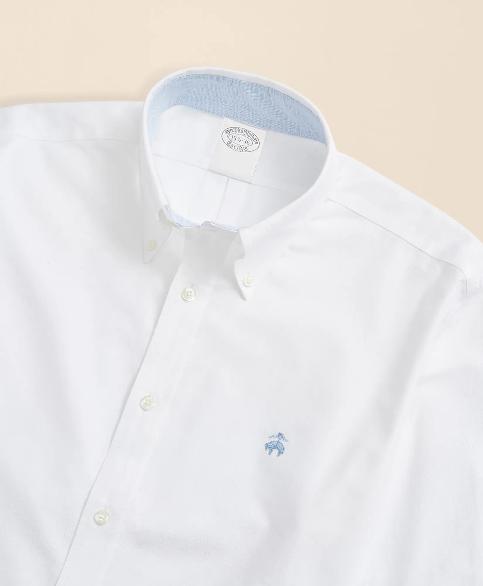 Stretch Non-Iron Oxford Button-Down Collar Sport Shirt, image 2