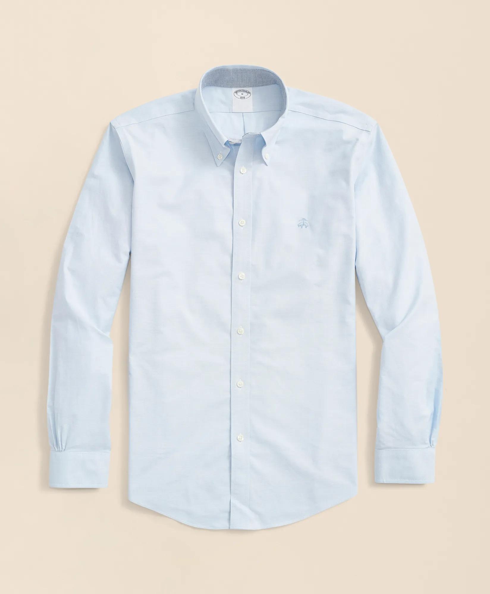 Stretch Non-Iron Oxford Button-Down Collar Sport Shirt, image 1