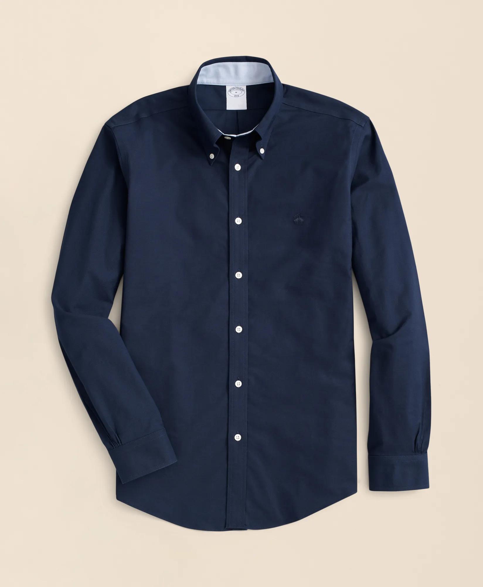 Stretch Non-Iron Oxford Button-Down Collar Sport Shirt, image 1