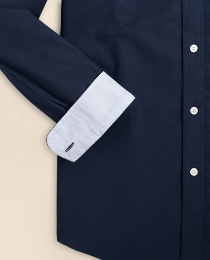 Stretch Non-Iron Oxford Button-Down Collar Sport Shirt, image 3