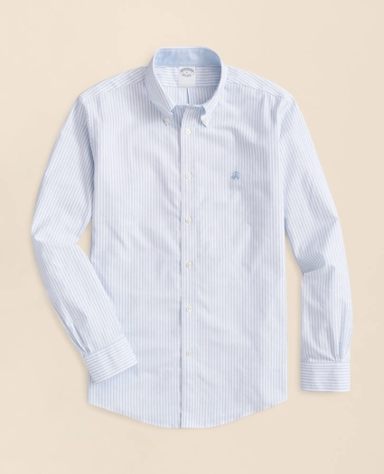 Stretch Non-Iron Oxford Button-Down Collar, Bengal Stripe Sport Shirt, image 1