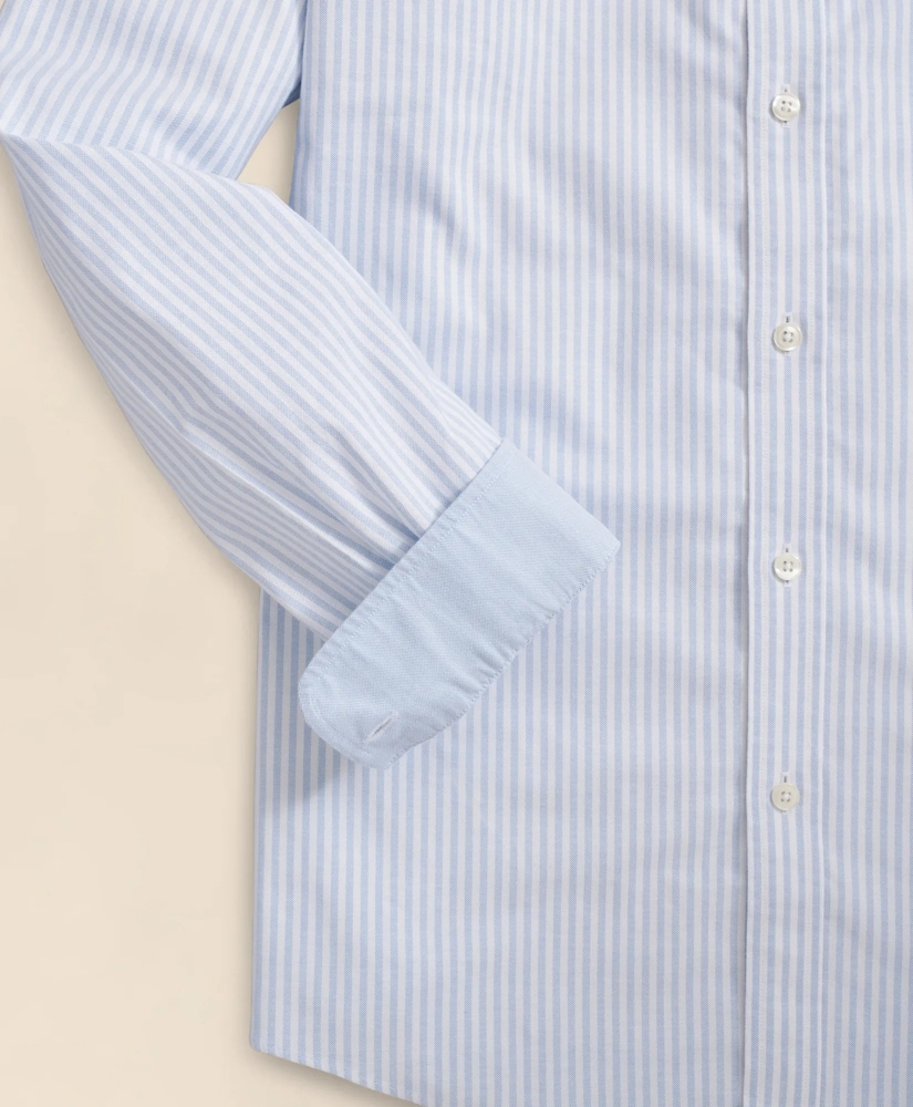 Stretch Non-Iron Oxford Button-Down Collar, Bengal Stripe Sport Shirt, image 3