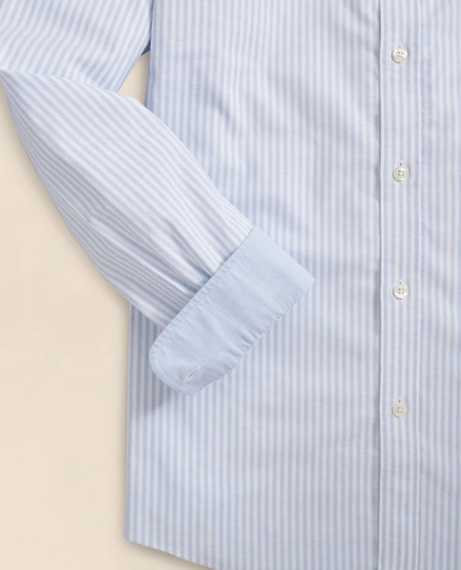 Stretch Non-Iron Oxford Button-Down Collar, Bengal Stripe Sport Shirt, image 3