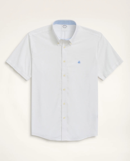 Stretch Non-Iron Oxford Button-Down Collar Short-Sleeve Sport Shirt, image 1