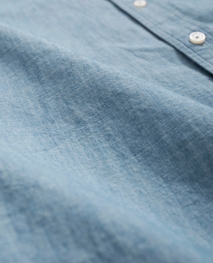 Cotton Chambray Sport Shirt, image 3