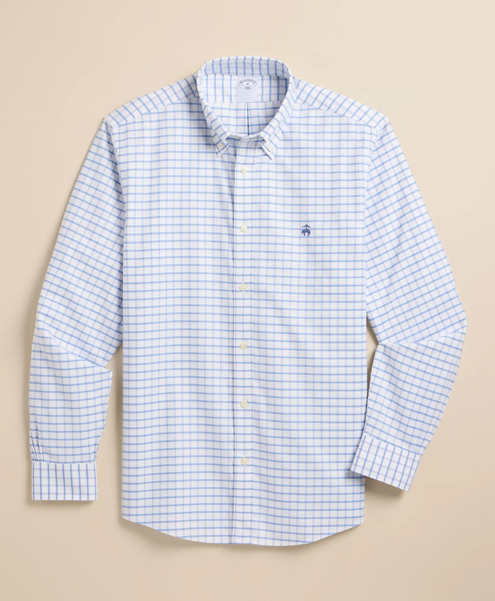 Stretch Cotton Non-Iron Oxford Polo Button Down Sport Shirt, image 1