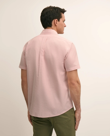 Stretch Cotton Non-iron Oxford Polo Button Down, Short Sleeve Sport Shirt, image 4