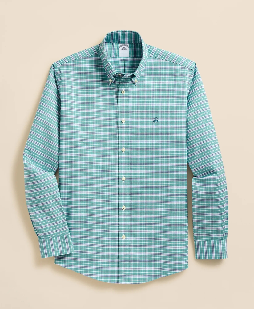 Stretch Cotton Non-Iron Oxford Polo Button Down Sport Shirt, image 2