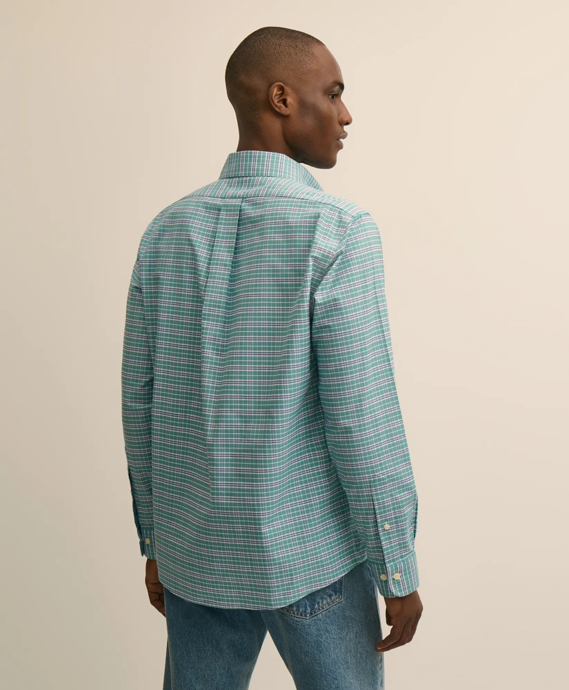 Stretch Cotton Non-Iron Oxford Polo Button Down Sport Shirt, image 4