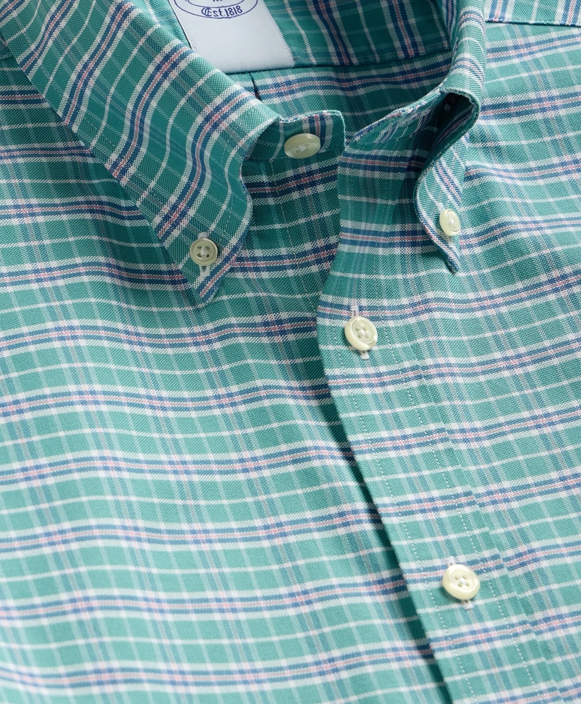 Stretch Cotton Non-Iron Oxford Polo Button Down Sport Shirt, image 5