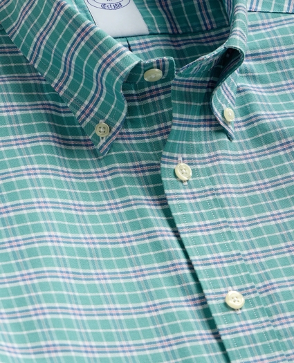 Stretch Cotton Non-Iron Oxford Polo Button Down Sport Shirt, image 5