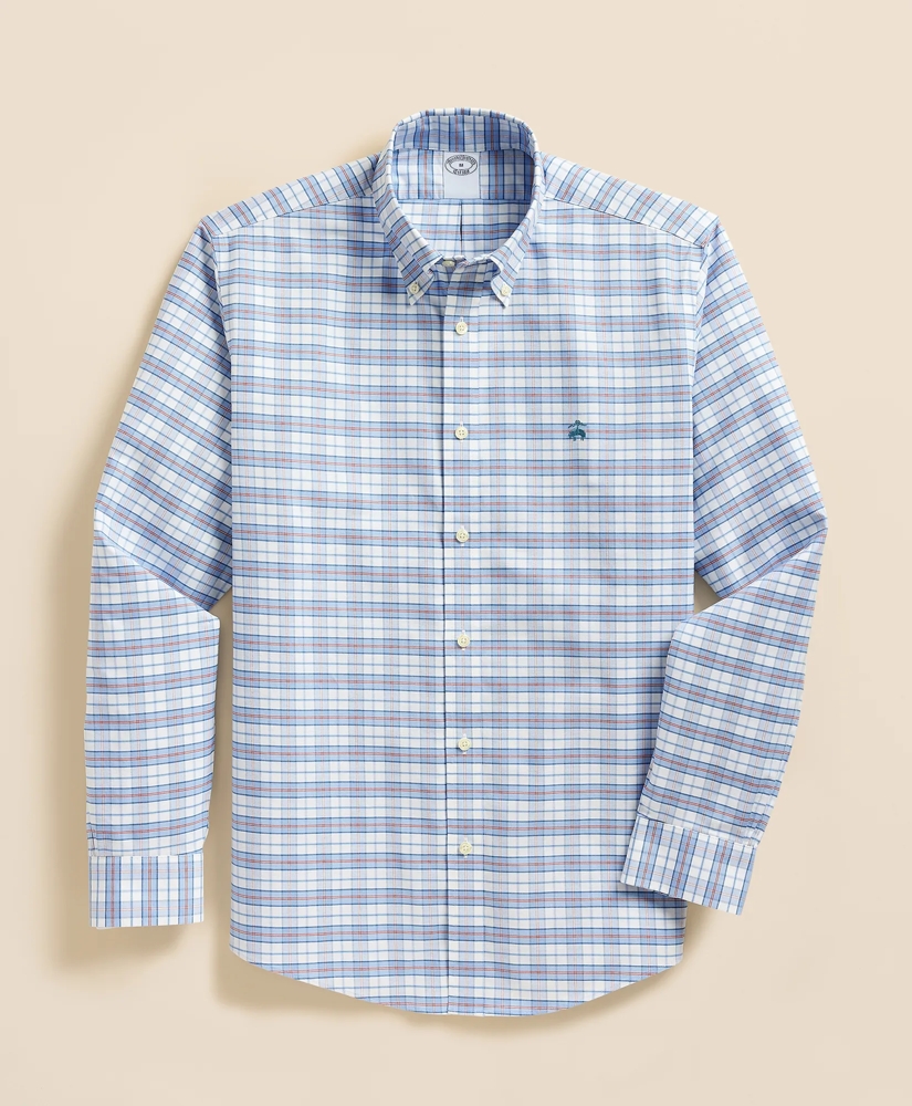 Stretch Cotton Non-Iron Oxford Polo Button Down Sport Shirt, image 2