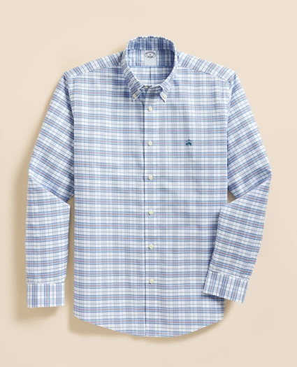 Stretch Cotton Non-Iron Oxford Polo Button Down Sport Shirt, image 2