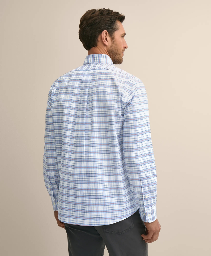 Stretch Cotton Non-Iron Oxford Polo Button Down Sport Shirt, image 4