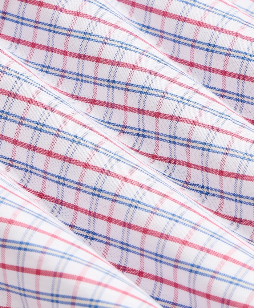 Stretch Cotton Non-Iron Oxford Polo Button Down, Windowpane Sport Shirt, image 3