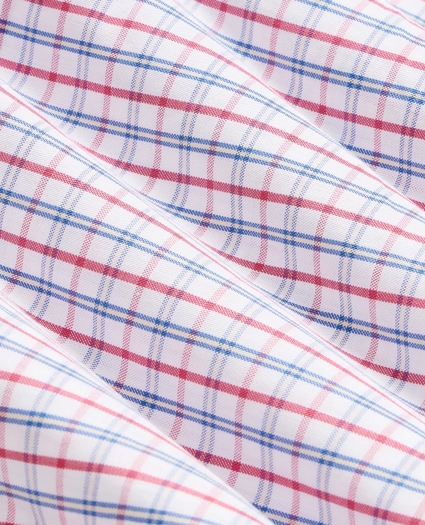 Stretch Cotton Non-Iron Oxford Polo Button Down, Windowpane Sport Shirt, image 3