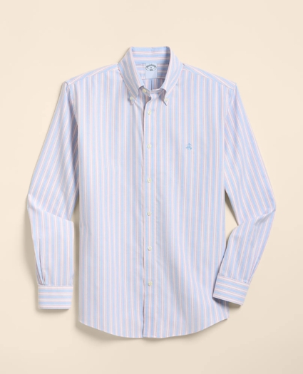 Stretch Cotton Non-Iron Oxford Polo Button Down Sport Shirt, image 1