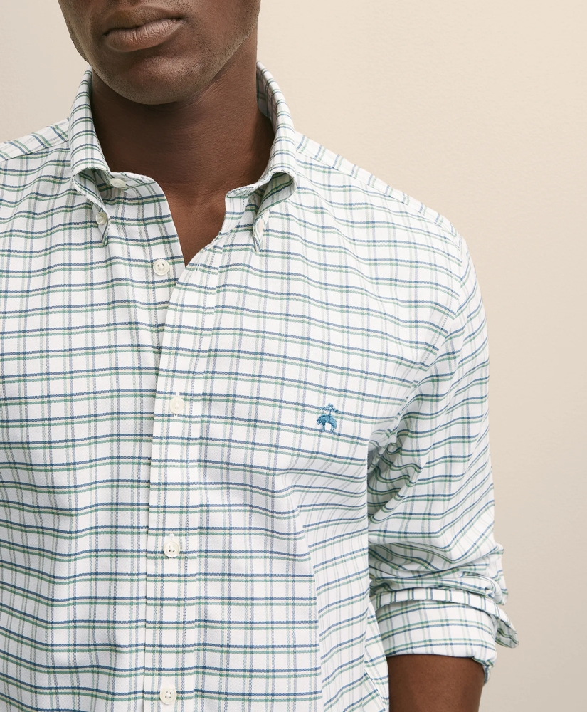 Stretch Non-Iron Oxford Polo Button-Down, Sport Shirt, image 2